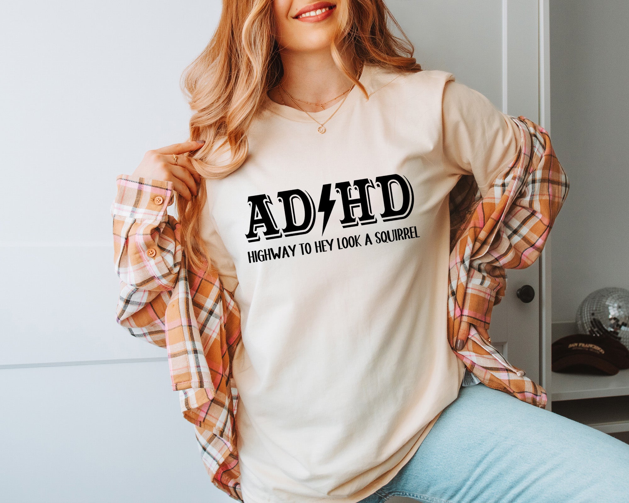 ADHD shirt highway to Hey look a squirrel adhd sweatshirt funny neurodivergent shirt Montal Health Shirt UNISEX