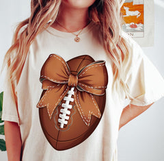 Coquette Football shirt Football Season Shirt Game Day Shirt Football mom sweatshirt Football Lover Gift American Football Shirt Sport Mom